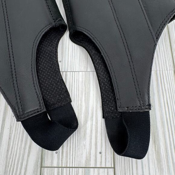 Ariat half chaps ST black leather quilted comfort fit stretch riding small tall - Picture 7 of 14